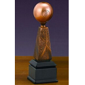 Billiard Achievement Award. 10-1/2"h x 3-1/2"w x 3-1/2"d. Copper Finish.